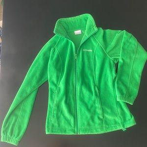 Columbia Green zip up fleece